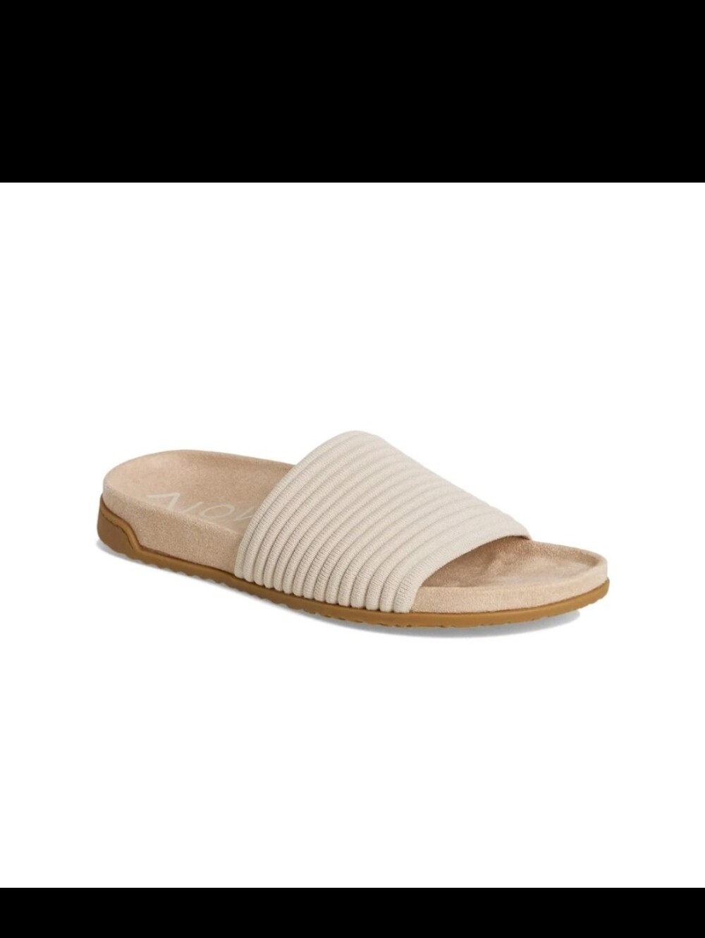 VIONIC Evie Knit Slide Women's Supportive Sandals Cream